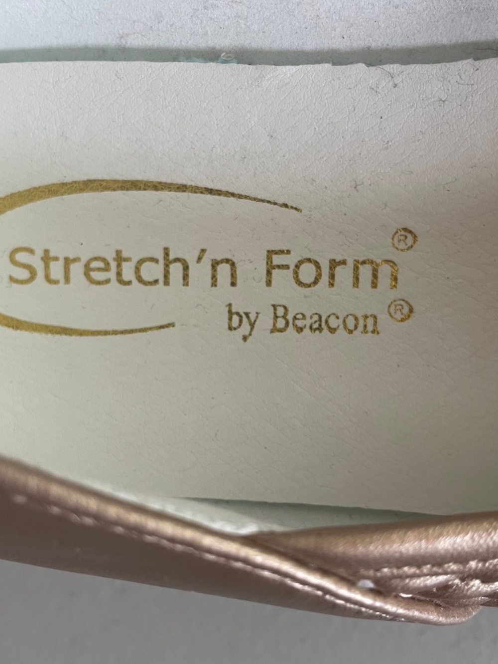 Beacon Rose-Gold Flats Comfort-Well "Brenda" Stretch N' Form Slip-on Size 8 - Picture 6 of 7